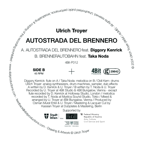 Artwork for the 7 inch Single AUTOSTRADA DEL BRENNERO B Side